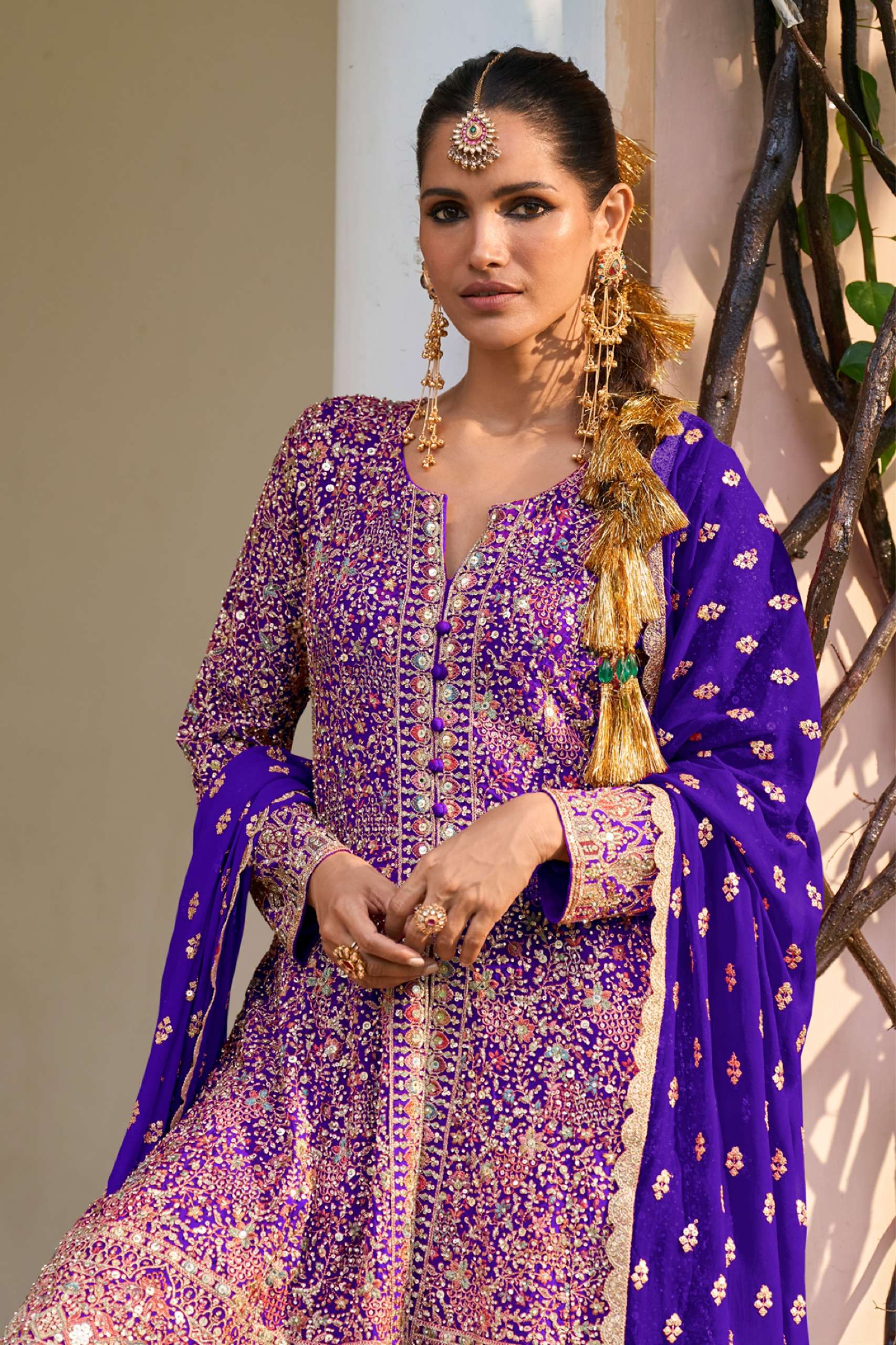 GULKAYRA DESIGNER RAKUL RICH BOUTIQUE GEORGETTE SHARARA SUIT FOR WOMEN WEDDING WEAR SHOP